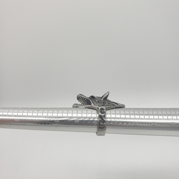 945- Handmade Men's Ring Bottle Opener Wolf NWT - Picture 3 of 10